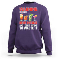 Funny Cruise Ship Sweatshirt Warning I Bought The Drink Package - Wonder Print Shop