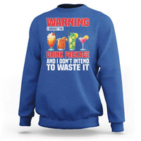 Funny Cruise Ship Sweatshirt Warning I Bought The Drink Package - Wonder Print Shop