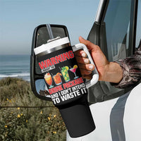 Funny Cruise Ship Tumbler With Handle Warning I Bought The Drink Package - Wonder Print Shop