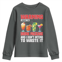 Funny Cruise Ship Youth Sweatshirt Warning I Bought The Drink Package - Wonder Print Shop