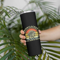 Wish I Lacked Critical Thinking Skills Y'all Seem So Happy Skinny Tumbler Retro Jimothy Raccoon Sarcastic Quote Gift