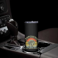 Wish I Lacked Critical Thinking Skills Y'all Seem So Happy Skinny Tumbler Retro Jimothy Raccoon Sarcastic Quote Gift
