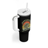 Wish I Lacked Critical Thinking Skills Y'all Seem So Happy Tumbler With Handle Retro Jimothy Raccoon Sarcastic Quote Gift