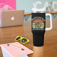 Wish I Lacked Critical Thinking Skills Y'all Seem So Happy Tumbler With Handle Retro Jimothy Raccoon Sarcastic Quote Gift