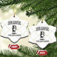 Wish I Lacked Critical Thinking Skills Y'all Seem So Happy Ceramic Ornament Funny Frog Sarcastic Quote