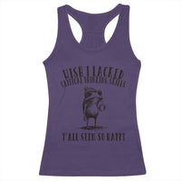 Wish I Lacked Critical Thinking Skills Y'all Seem So Happy Racerback Tank Top Funny Frog Sarcastic Quote