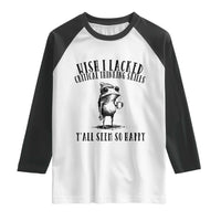 Wish I Lacked Critical Thinking Skills Y'all Seem So Happy Raglan Shirt Funny Frog Sarcastic Quote