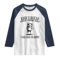 Wish I Lacked Critical Thinking Skills Y'all Seem So Happy Raglan Shirt Funny Frog Sarcastic Quote