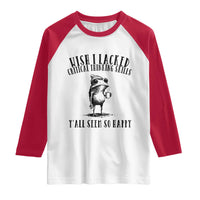 Wish I Lacked Critical Thinking Skills Y'all Seem So Happy Raglan Shirt Funny Frog Sarcastic Quote