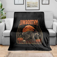Jimothy Seattle Raccoon Halloween Throw Blanket Funny Trash Panda Meme Gift