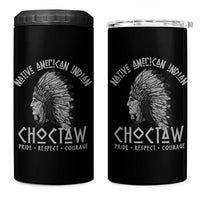 Choctaw Native American Indian Pride Indigenous Tribe 4 in 1 Can Cooler Tumbler