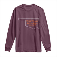 Choctaw Oklahoma OK Map Established 1834 Long Sleeve Shirt