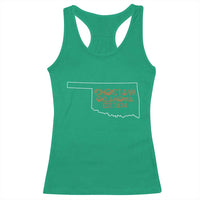Choctaw Oklahoma OK Map Established 1834 Racerback Tank Top
