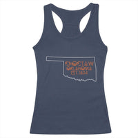 Choctaw Oklahoma OK Map Established 1834 Racerback Tank Top