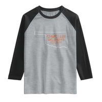 Choctaw Oklahoma OK Map Established 1834 Raglan Shirt