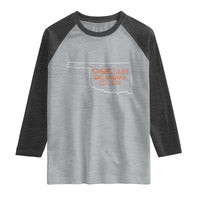 Choctaw Oklahoma OK Map Established 1834 Raglan Shirt
