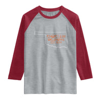 Choctaw Oklahoma OK Map Established 1834 Raglan Shirt