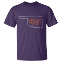 Choctaw Oklahoma OK Map Established 1834 T Shirt