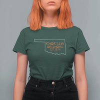 Choctaw Oklahoma OK Map Established 1834 T Shirt For Women
