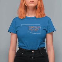Choctaw Oklahoma OK Map Established 1834 T Shirt For Women