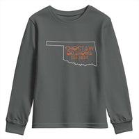 Choctaw Oklahoma OK Map Established 1834 Youth Sweatshirt