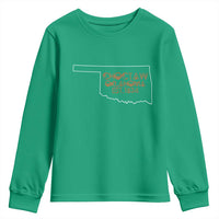 Choctaw Oklahoma OK Map Established 1834 Youth Sweatshirt