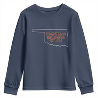 Choctaw Oklahoma OK Map Established 1834 Youth Sweatshirt