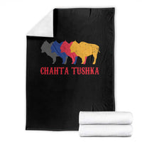 Choctaw Native American Chahta Tushka Throw Blanket