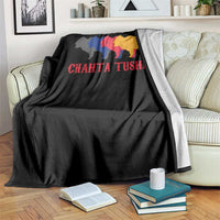 Choctaw Native American Chahta Tushka Throw Blanket