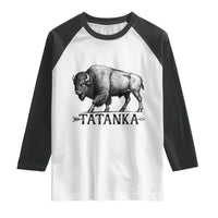 Tatanka Lakota Buffalo Bison Native American West Wildlife Raglan Shirt