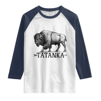 Tatanka Lakota Buffalo Bison Native American West Wildlife Raglan Shirt