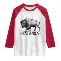 Tatanka Lakota Buffalo Bison Native American West Wildlife Raglan Shirt