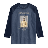 Sitting Bull Lakota Sioux Chief American Indian History Raglan Shirt