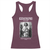 Geronimo Apache Leader American Indian History Racerback Tank Top