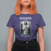 Geronimo Apache Leader American Indian History T Shirt For Women