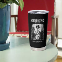 Geronimo Apache Leader American Indian History Tumbler Cup