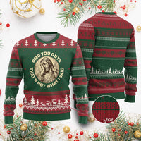 OMG You Guys That's Not What I Said Ugly Christmas Sweater Funny Christian Jesus Faith Sarcastic Quote
