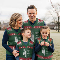 That's Not What I Said V-Neck Knit Sweater Vest Funny Christian Jesus Sarcastic Quote