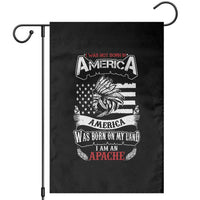 Apache Tribe Native American Indian Pride Garden Flag I Was Not Born In America