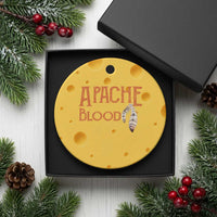 Apache Blood Roots for Proud Native American Peoples Ceramic Ornament