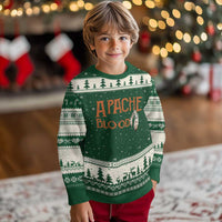 Apache Blood Roots for Proud Native American Peoples Ugly Christmas Sweater