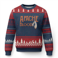 Apache Blood Roots for Proud Native American Peoples Ugly Christmas Sweater