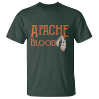 Apache Blood Roots for Proud Native American Peoples T Shirt