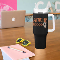 Apache Blood Roots for Proud Native American Peoples Tumbler With Handle