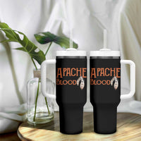 Apache Blood Roots for Proud Native American Peoples Tumbler With Handle