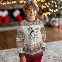 That's Not What I Said Ugly Christmas Sweater Christian Jesus Faith Meme Quote