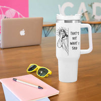 That's Not What I Said Tumbler With Handle Christian Jesus Faith Meme Quote