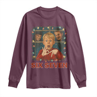 67 Six Seven Christmas Meme Long Sleeve Shirt Funny Family Xmas Movie - Wonder Print Shop
