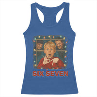 67 Six Seven Christmas Meme Racerback Tank Top Funny Family Xmas Movie - Wonder Print Shop