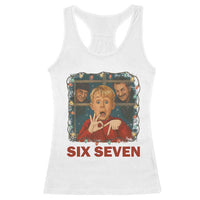 67 Six Seven Christmas Meme Racerback Tank Top Funny Family Xmas Movie - Wonder Print Shop